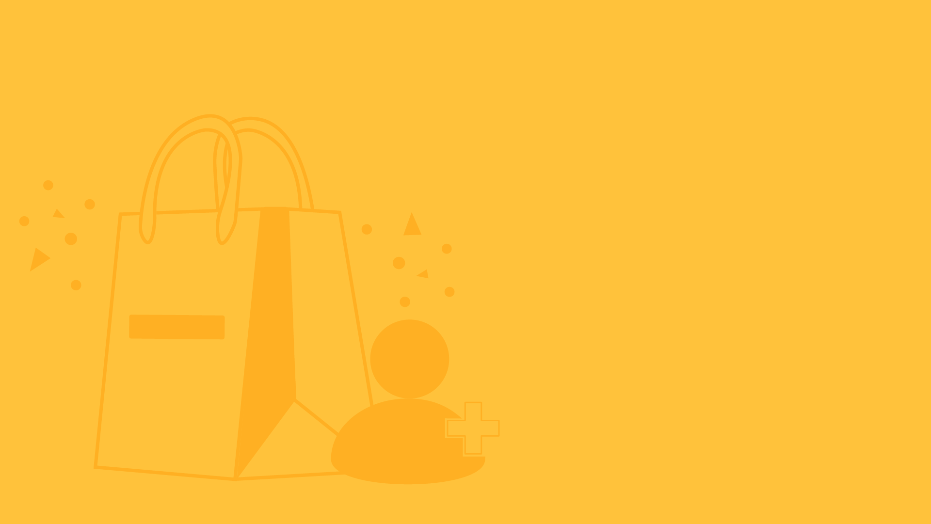 illustration of shopping bad and new lead generation