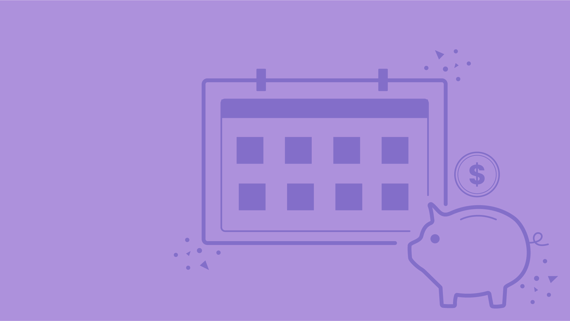 illustration of piggy bank with dollar sign over it representing digital marketing