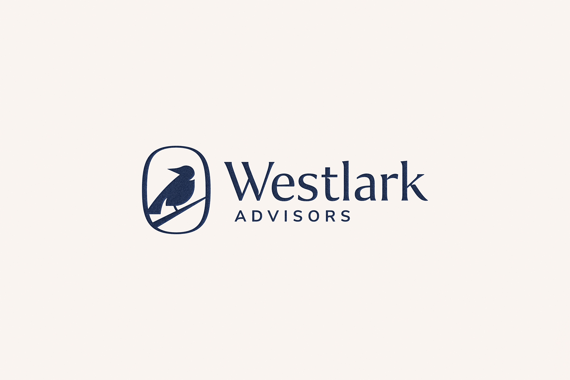 Debossed logo for Westlark Advisors.